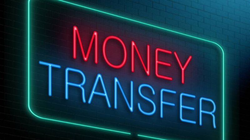 Money Transfer Neon Sign