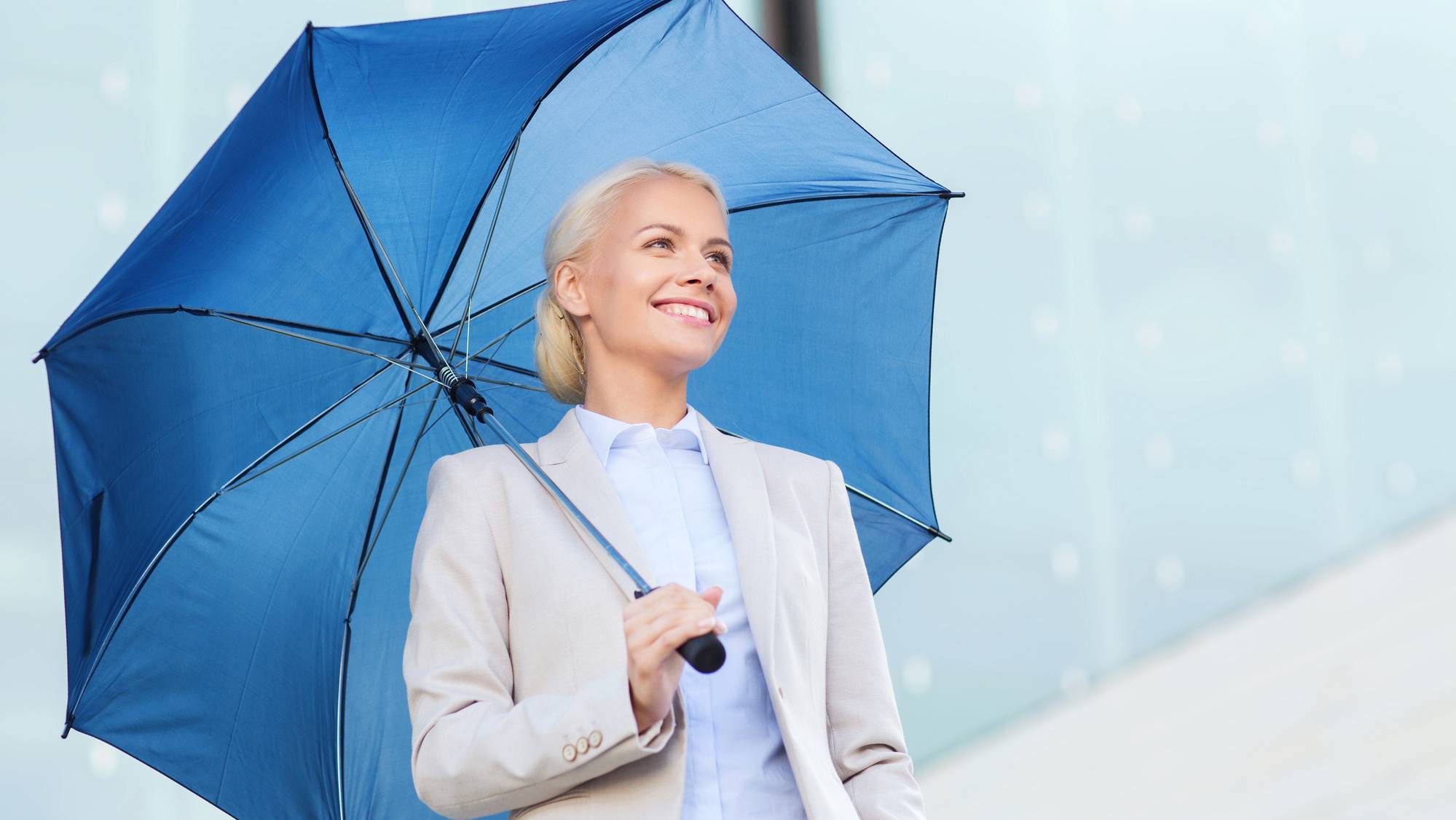 Woman with umbrella